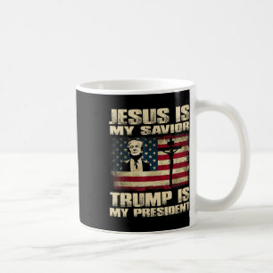 Caneca De Café Felon Jesus é meu salvador Trump é meu pré