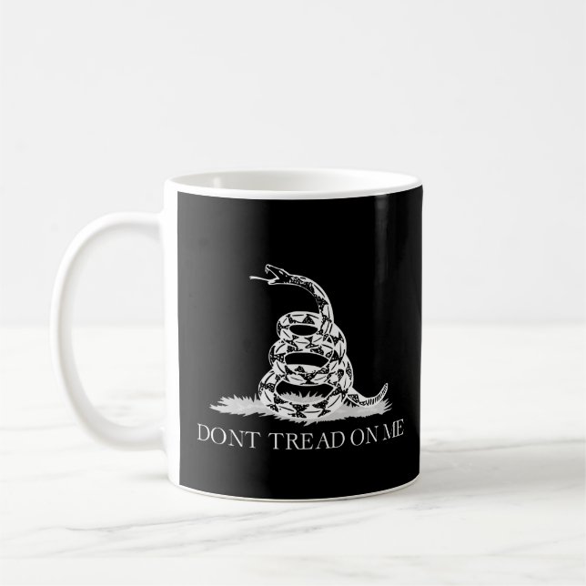 Caneca De Café Felpudo Express® Classic Gadsden Flag Black (Esquerda)