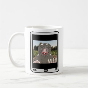 Caneca De Café Felpudo Express® Mole Selfie Mug