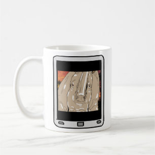 Caneca De Café Felpudo Express® Rhino Selfie Mug