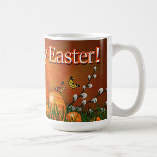 Caneca De Café Felz pascoa