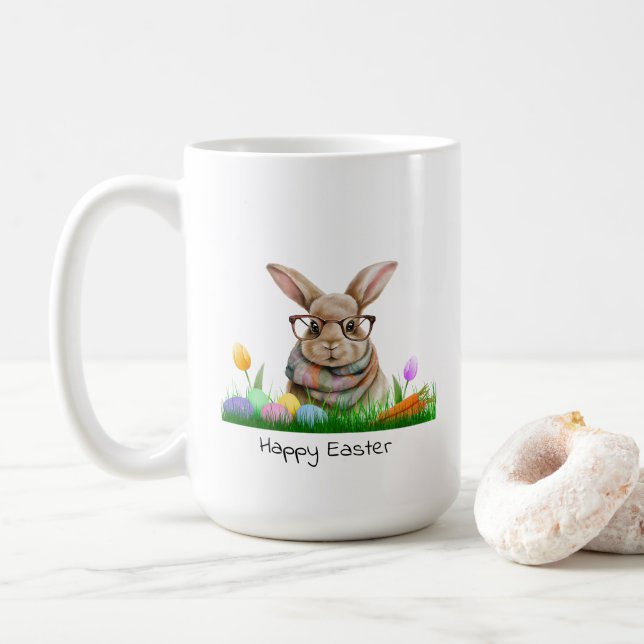 Caneca De Café Felz pascoa (Com Donut)