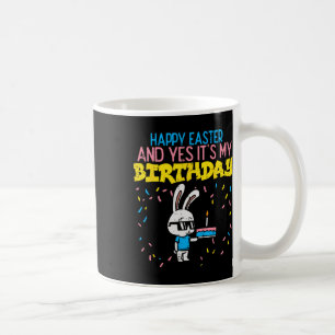 Caneca De Café Felz pascoa Aniversário Festa de Bolo Coelho Boys 