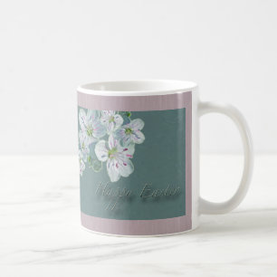 Caneca De Café Felz pascoa Beauty Wildflower
