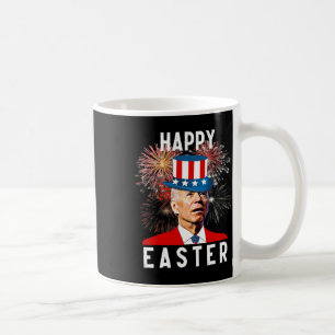Caneca De Café Felz pascoa Biden Para Engraçado 4 De Julho