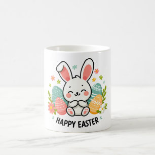 Caneca De Café Felz pascoa Bunny