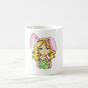 Caneca De Café Felz pascoa Bunny, Camisa De Cara Bonita