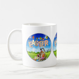 Caneca De Café Felz pascoa Café Mug