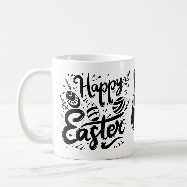 Caneca De Café Felz pascoa de : Celebrar Primavera com alegria (Esquerda)
