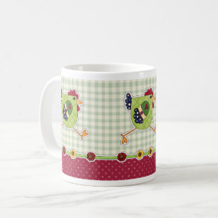 Caneca De Café Felz pascoa. Design de Hen Country