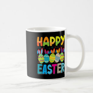 Caneca De Café Felz pascoa Dia Engraçado Caça Colorida De Ovos