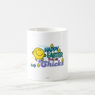 Caneca De Café Felz pascoa do Sr. Feliz   a todos meus pintinhos