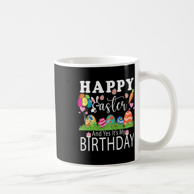 Caneca De Café Felz pascoa e sim é minha Páscoa de abril de anive (Direita)