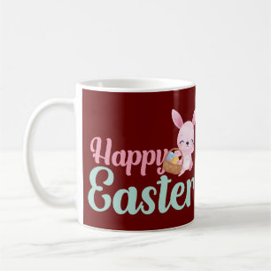 Caneca De Café FELZ PASCOA engraçado do coelho da Páscoa