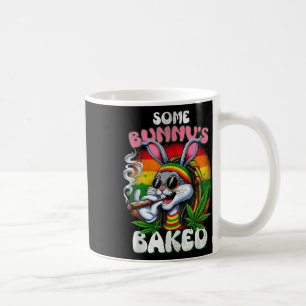 Caneca De Café Felz pascoa Engraçado Fumando Coelhinhos Mulheres