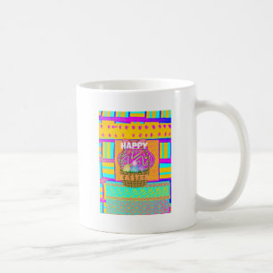 Caneca De Café Felz pascoa. Fique abençoado como sempre