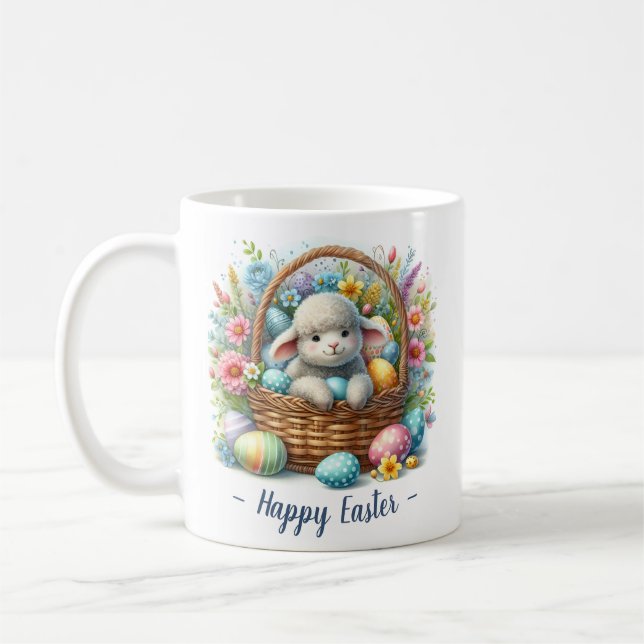 Caneca De Café Felz pascoa Lamb (Esquerda)