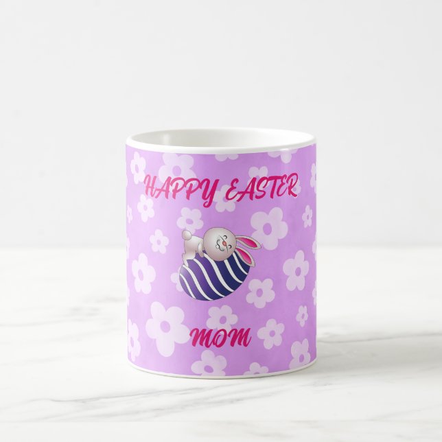 CANECA DE CAFÉ "FELZ PASCOA "MÃE" MASSA EM ROLA E BRANCO (Centro)