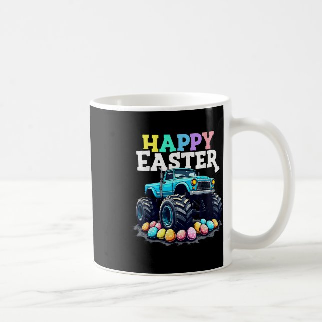 Caneca De Café Felz pascoa Monstro Caminhão Engraçado Caçador de  (Direita)