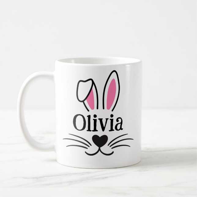 Caneca De Café Felz pascoa personalizado (Esquerda)