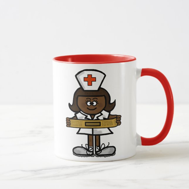 Caneca de café fêmea da enfermeira de Brown a (Direita)