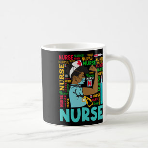 Caneca De Café Feminino Dy Fantasia de Enfermeira Preta Mês da Hi