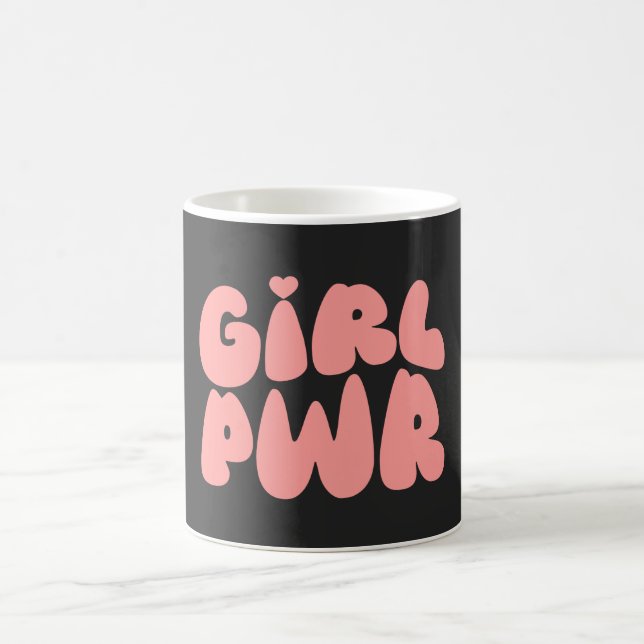 Caneca De Café Feminista do Poder Menina (Centro)