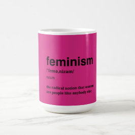 Caneca De Café Feminista Rosa