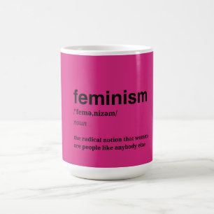 Caneca De Café Feminista Rosa