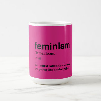 Caneca De Café Feminista Rosa