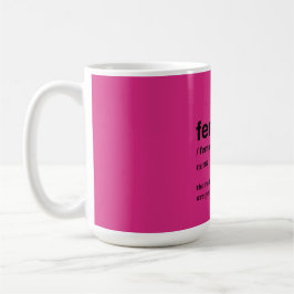 Caneca De Café Feminista Rosa