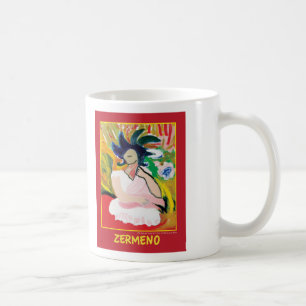 Caneca De Café "Femme Fauve" por Zermeno