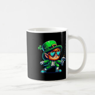 Caneca De Café Fencing Leprechaun Kids Mens Womens St Patricks Da