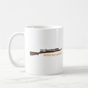 Caneca De Café Fenda de atirador M1903