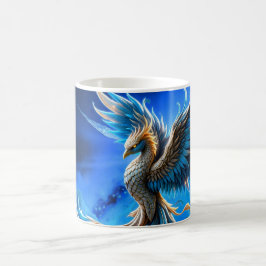 Caneca De Café Fênix do Amanhecer Safira