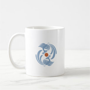 Caneca De Café fênix dupla vintage