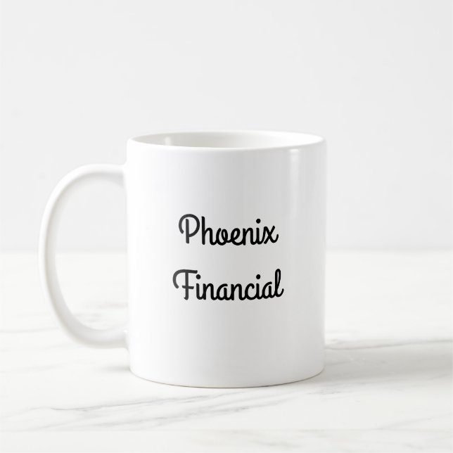 Caneca De Café Fênix Financial Coffee Mug - Design da Esquerda (Esquerda)
