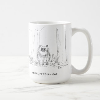 Caneca De Café Feral Persian cat