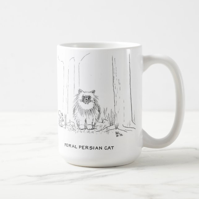 Caneca De Café Feral Persian cat (Direita)