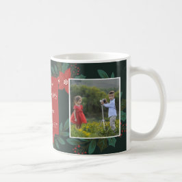 Caneca De Café Feriado Clássico de Foto de Cozy Christmas Floral