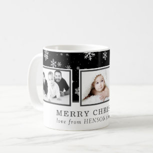 Caneca De Café Feriado da Família Personalizada de Colagem de Fo