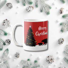 Caneca De Café Feriado das Urnas de Natal Modernas