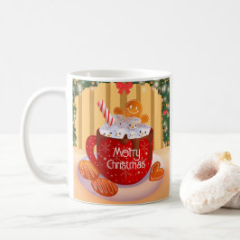 Caneca De Café Feriado de Chocolate Quente de Natal Personalizado