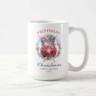 Caneca De Café Feriado de Férias de Férias Botânicas de Natal Fam