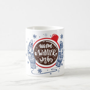 Caneca De Café Feriado De Férias De inverno Quente De Cacau