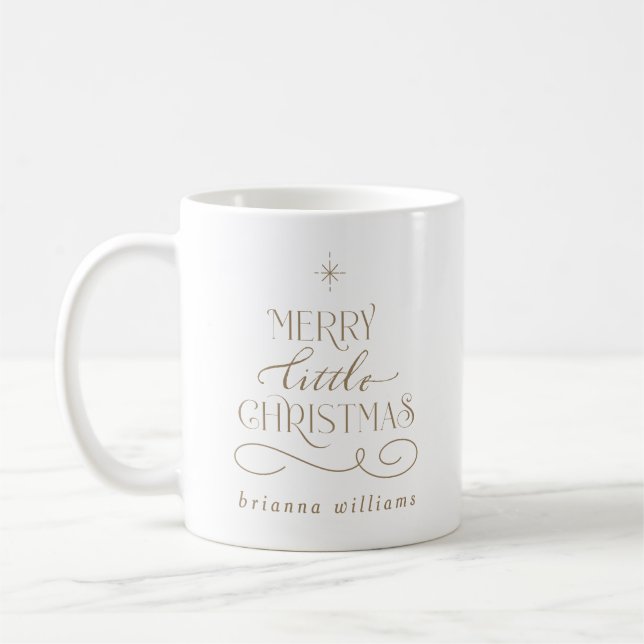 Caneca De Café Feriado de Natal feliz (Esquerda)