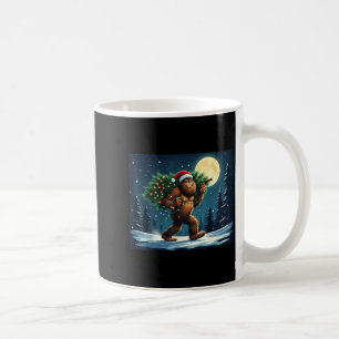 Caneca De Café Feriado de Sasquatch da Árvore de Natal de Pé Gran