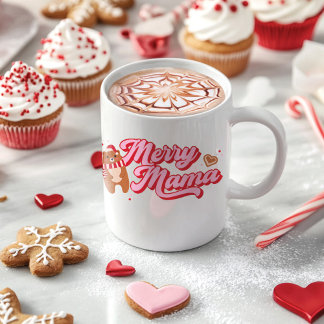 Caneca De Café Feriado de Urso da Mama Feliz Bonita