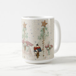 Caneca De Café Feriado do Natal - árvores & bonecos de neve