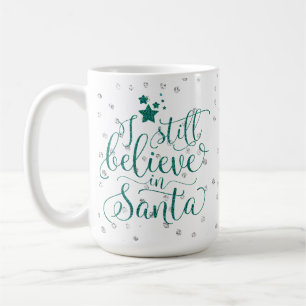 Caneca De Café Feriado do Natal - eu ainda acredito no papai noel